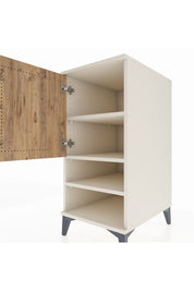 Kronos Komodin 3 Raflı Tek Kapaklı 44x59x96 - S75M033V3C