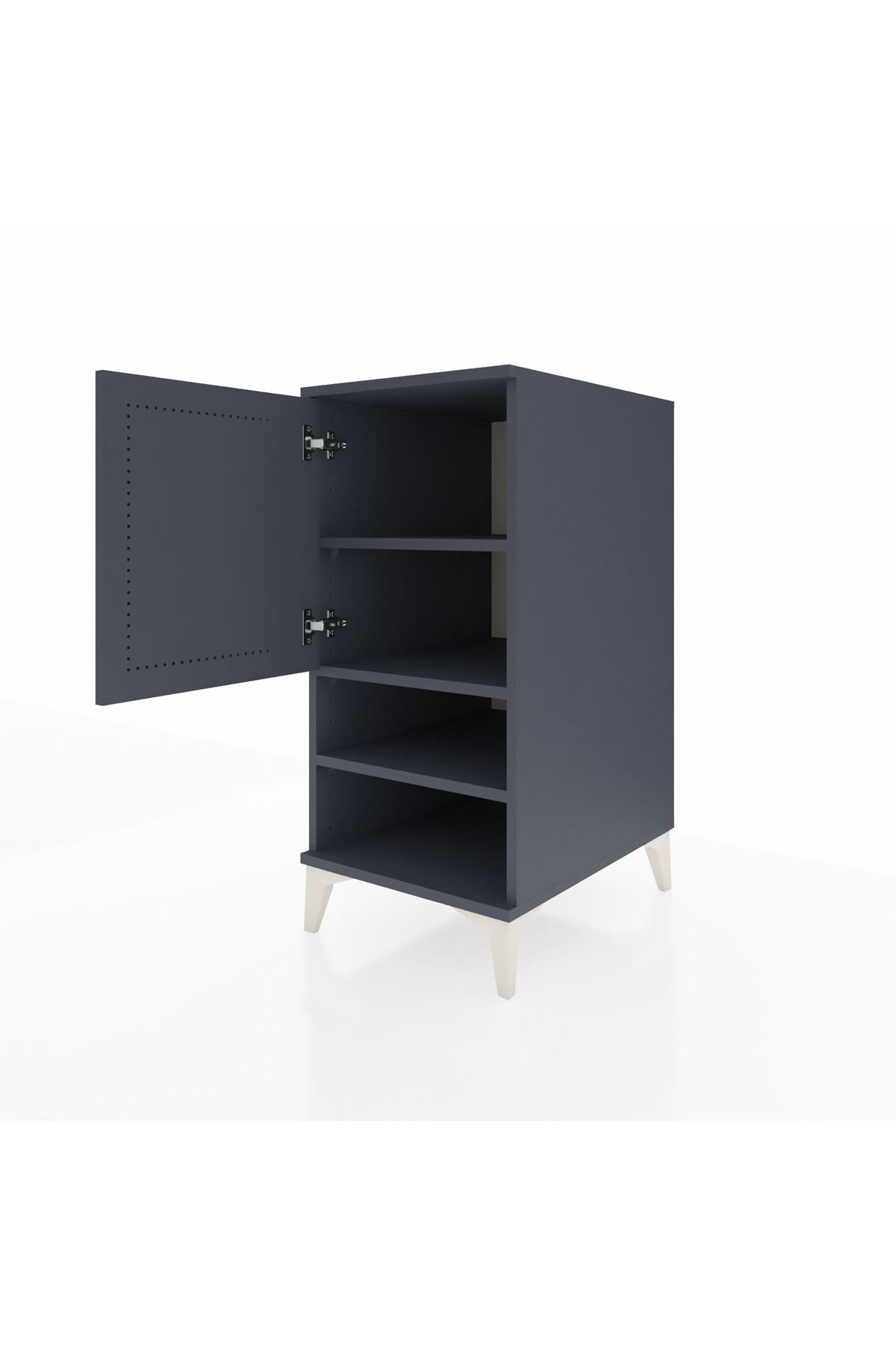 Kronos Komodin 3 Raflı Tek Kapaklı 44x59x96 - S75M033V5C