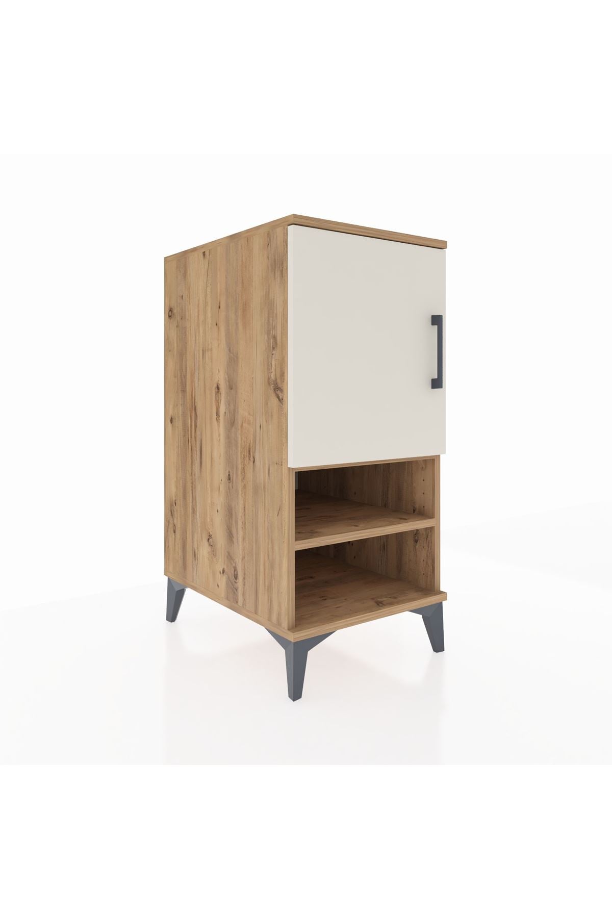 Kronos Komodin 3 Raflı Tek Kapaklı 44x59x96 - S75M033V7C