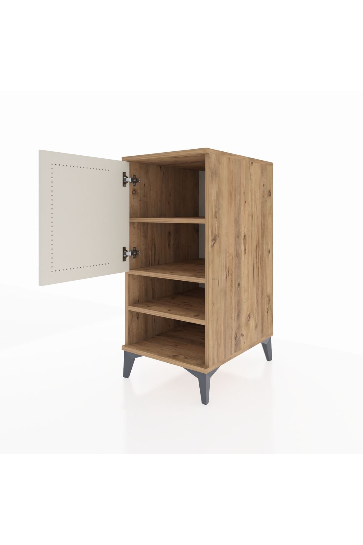 Kronos Komodin 3 Raflı Tek Kapaklı 44x59x96 - S75M033V7C