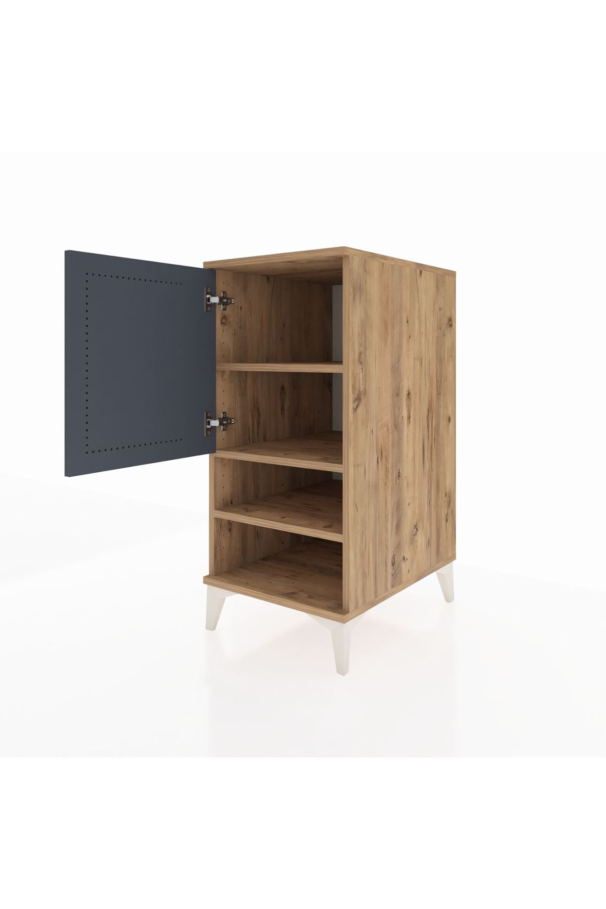 Kronos Komodin 3 Raflı Tek Kapaklı 44x59x96 - S75M033V8C