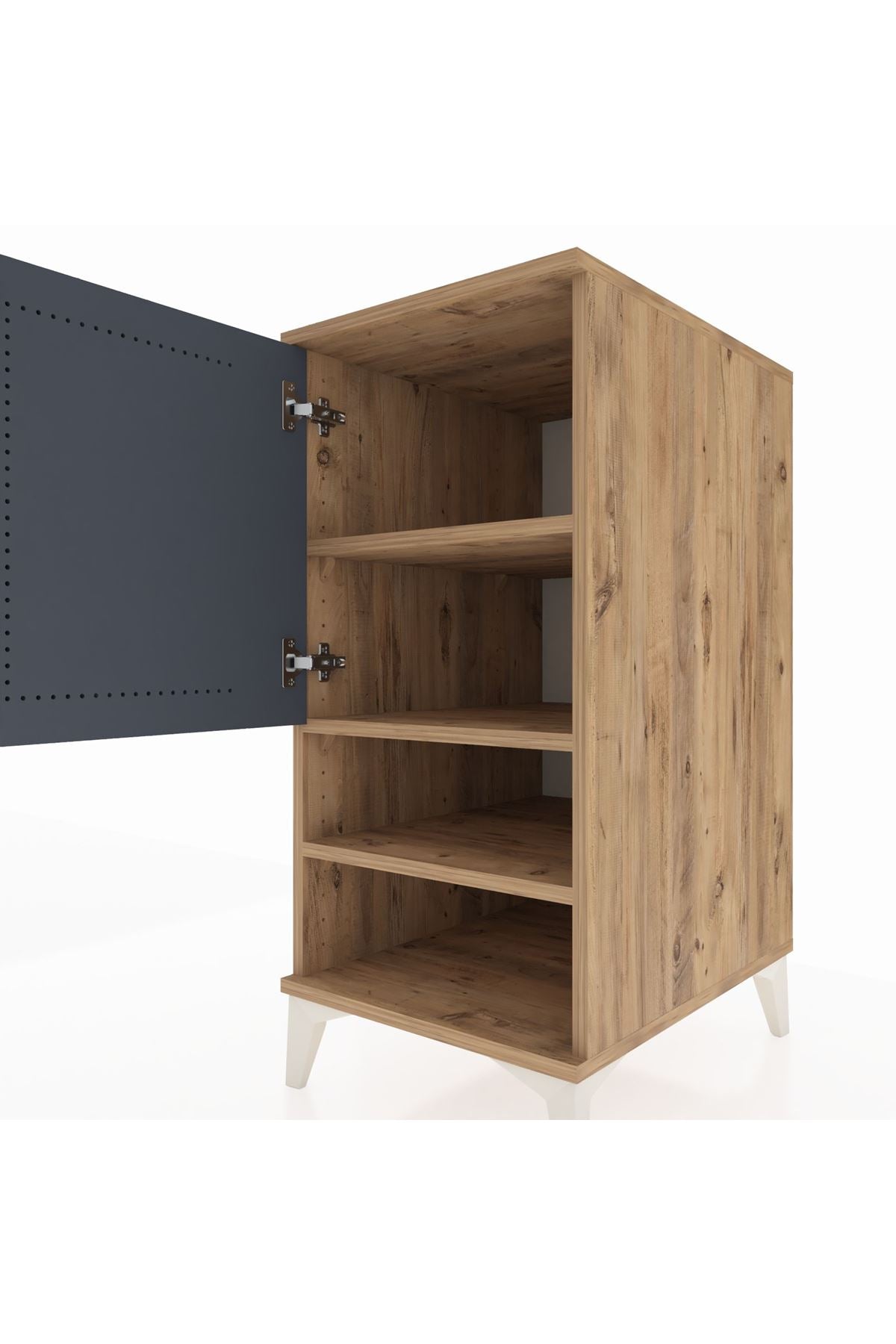 Kronos Komodin 3 Raflı Tek Kapaklı 44x59x96 - S75M033V8C