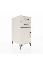 Kronos Komodin Tek Raflı 2 Çekmeceli Tek Kapaklı 44x59x96 - S75M034V1C