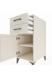 Kronos Komodin Tek Raflı 2 Çekmeceli Tek Kapaklı 44x59x96 - S75M034V1C