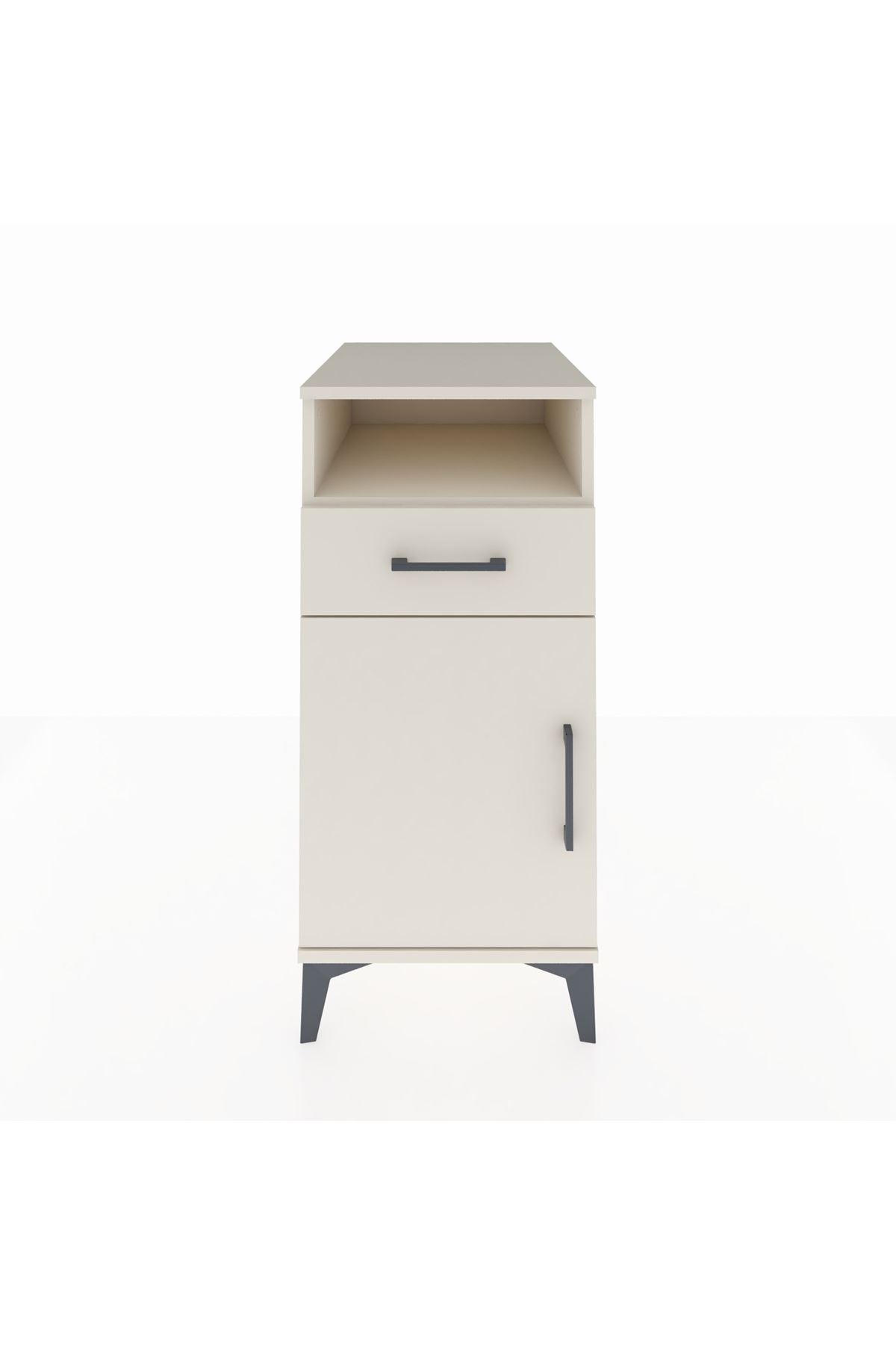 Kronos Komodin 2 Raflı Tek Çekmeceli Tek Kapaklı 44x59x96 - S75M035V1C