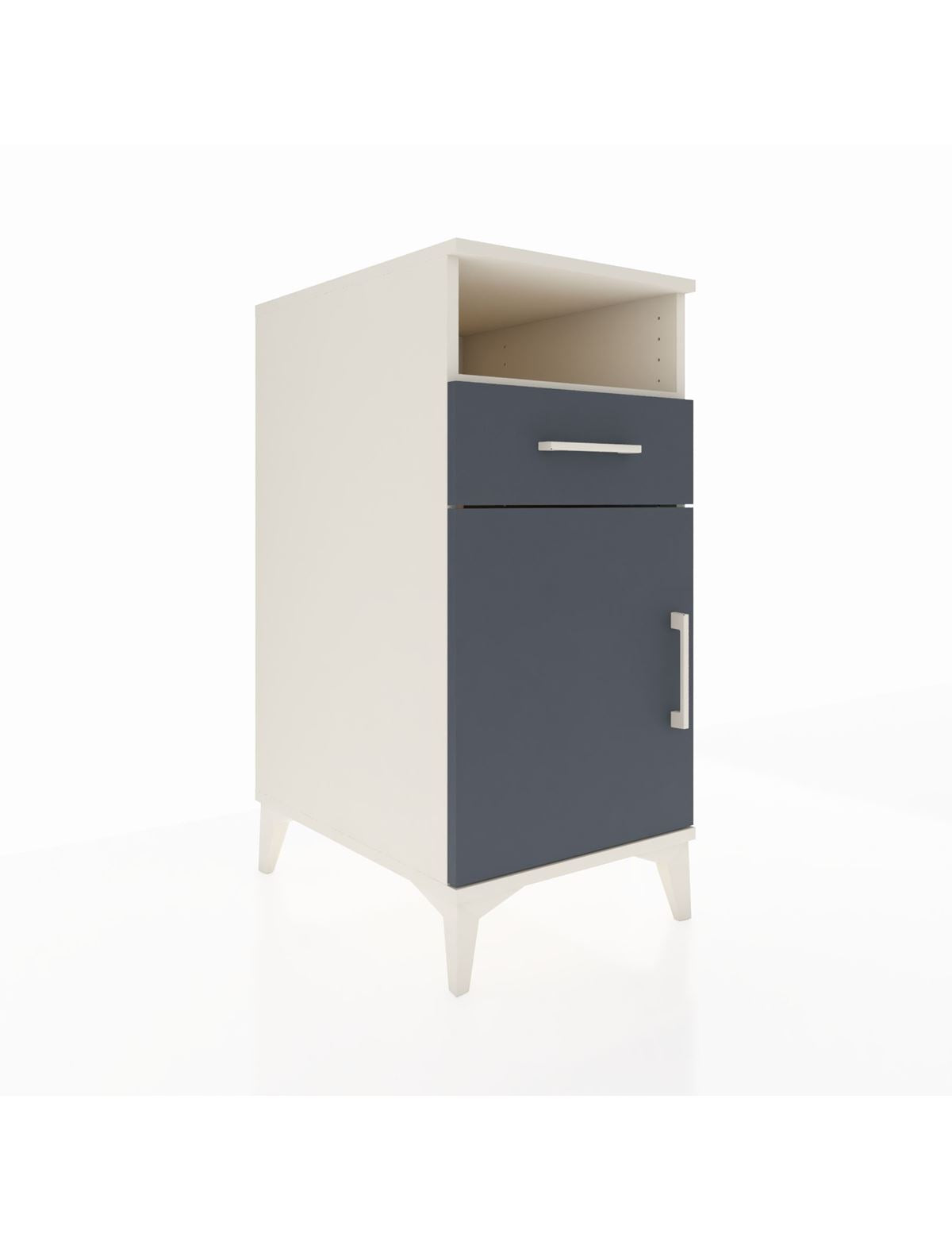 Kronos Komodin 2 Raflı Tek Çekmeceli Tek Kapaklı 44x59x96 - S75M035V2C