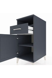 Kronos Komodin 2 Raflı Tek Çekmeceli Tek Kapaklı 44x59x96 - S75M035V5C