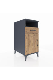 Kronos Komodin 2 Raflı Tek Çekmeceli Tek Kapaklı 44x59x96 - S75M035V6C