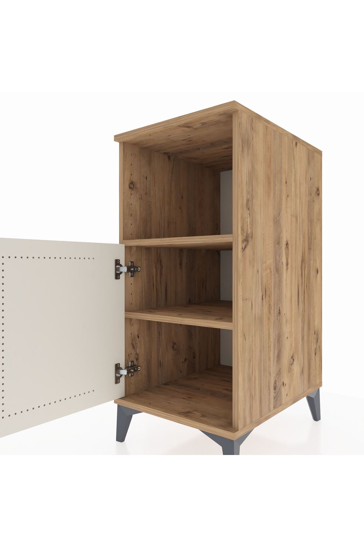 Kronos Komodin 2 Raflı Tek Kapaklı 44x59x96 - S75M036V7C