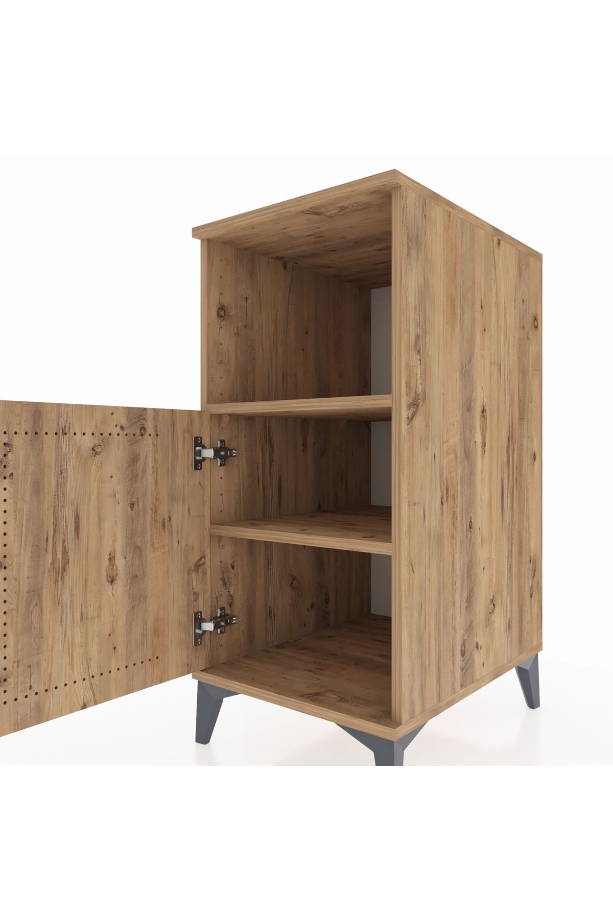 Kronos Komodin 2 Raflı Tek Kapaklı 44x59x96 - S75M036V9C
