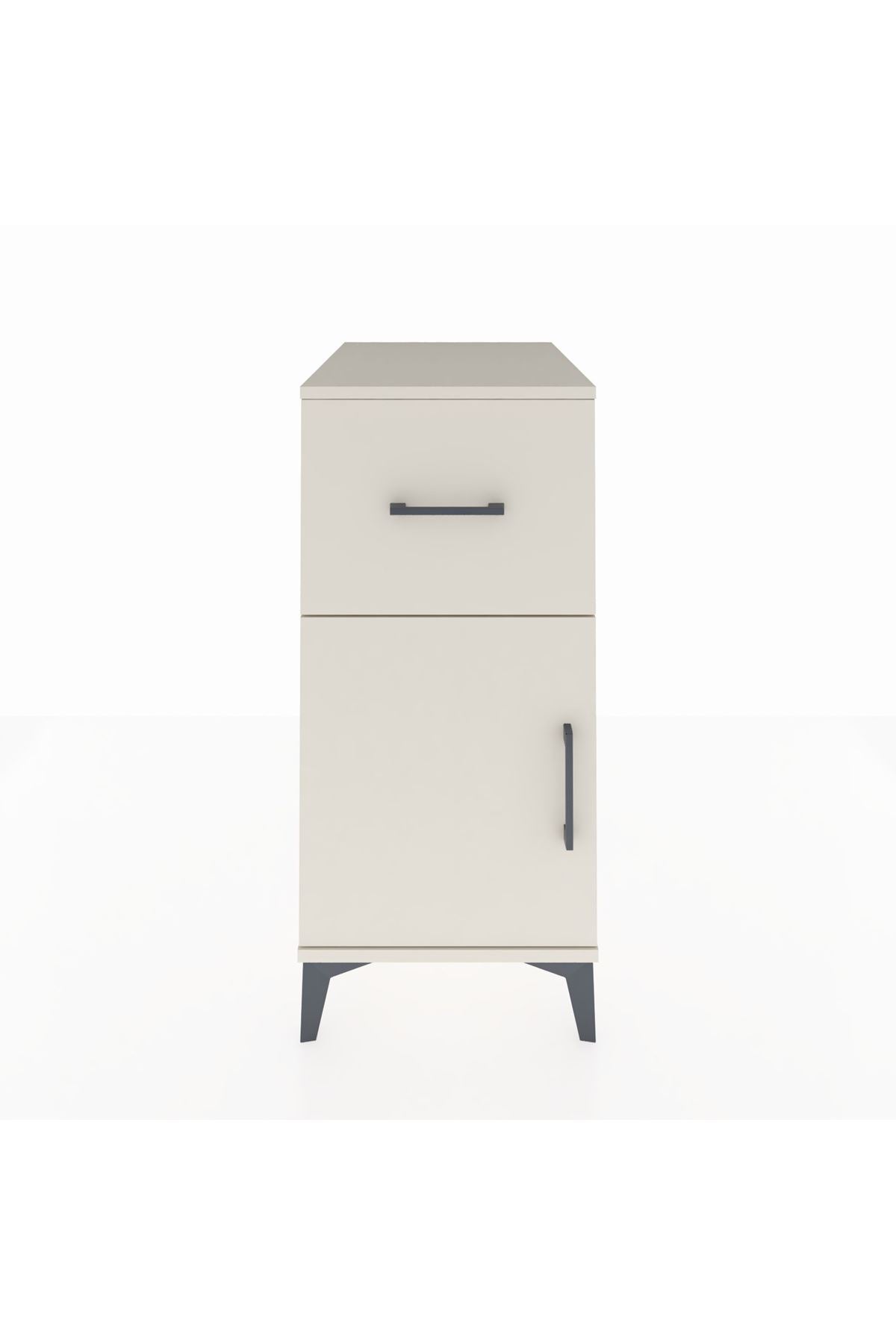 Kronos Komodin Tek Raflı Tek Çekmeceli Tek Kapaklı 44x59x96 - S75M037V1C