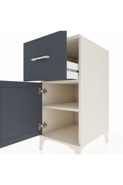 Kronos Komodin Tek Raflı Tek Çekmeceli Tek Kapaklı 44x59x96 - S75M037V2C