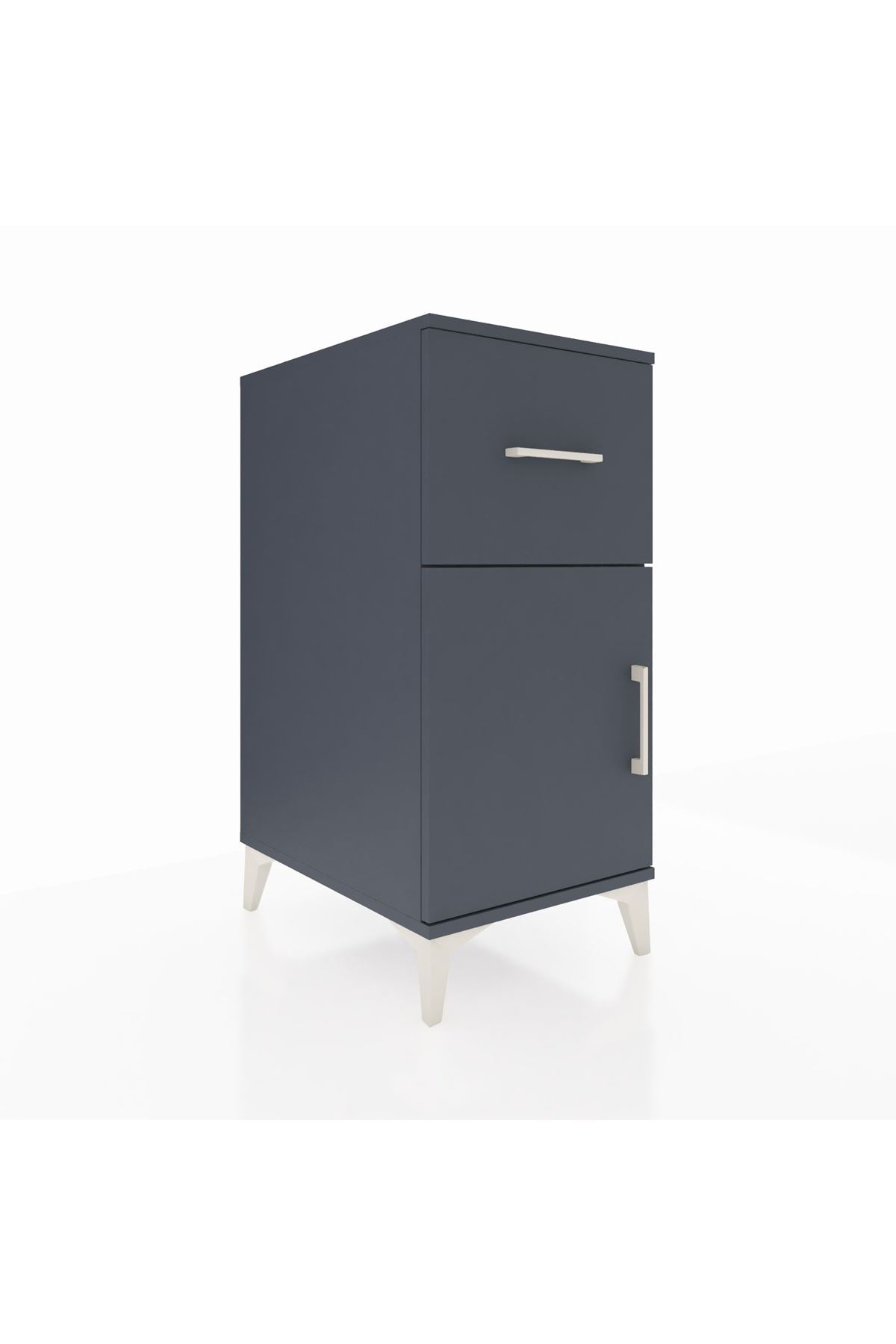 Kronos Komodin Tek Raflı Tek Çekmeceli Tek Kapaklı 44x59x96 - S75M037V5C