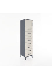 Hyperion Dolap Tek Raflı 8 Çekmeceli Tek Kapaklı 44x44x182 - S55M001V4B