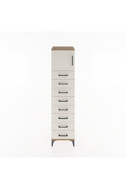 Hyperion Dolap Tek Raflı 8 Çekmeceli Tek Kapaklı 44x44x182 - S55M001V7B