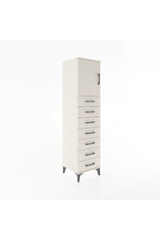 Hyperion Dolap Tek Raflı 7 Çekmeceli Tek Kapaklı 44x44x182 - S55M002V1B