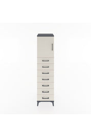 Hyperion Dolap Tek Raflı 7 Çekmeceli Tek Kapaklı 44x44x182 - S55M002V4B