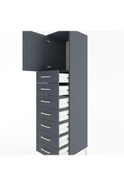 Hyperion Dolap Tek Raflı 7 Çekmeceli Tek Kapaklı 44x44x182 - S55M002V5B