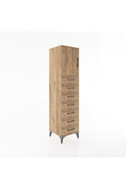 Hyperion Dolap Tek Raflı 7 Çekmeceli Tek Kapaklı 44x44x182 - S55M002V9B