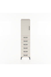 Hyperion Dolap Tek Raflı 6 Çekmeceli Tek Kapaklı 44x44x182 - S55M003V1B