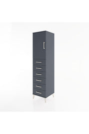 Hyperion Dolap Tek Raflı 6 Çekmeceli Tek Kapaklı 44x44x182 - S55M003V5B