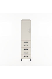 Hyperion Dolap 2 Raflı 5 Çekmeceli Tek Kapaklı 44x44x182 - S55M004V1B
