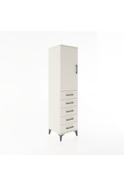 Hyperion Dolap 2 Raflı 5 Çekmeceli Tek Kapaklı 44x44x182 - S55M004V1B