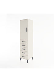 Hyperion Dolap 2 Raflı 5 Çekmeceli Tek Kapaklı 44x44x182 - S55M004V1B