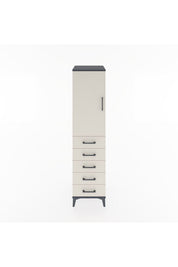 Hyperion Dolap 2 Raflı 5 Çekmeceli Tek Kapaklı 44x44x182 - S55M004V4B