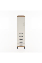 Hyperion Dolap 2 Raflı 5 Çekmeceli Tek Kapaklı 44x44x182 - S55M004V7B
