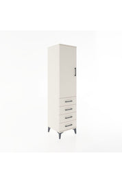 Hyperion Dolap 2 Raflı 4 Çekmeceli Tek Kapaklı 44x44x182 - S55M005V1B
