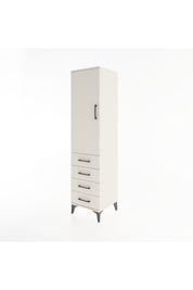Hyperion Dolap 2 Raflı 4 Çekmeceli Tek Kapaklı 44x44x182 - S55M005V1B
