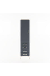 Hyperion Dolap 2 Raflı 4 Çekmeceli Tek Kapaklı 44x44x182 - S55M005V2B