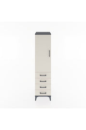 Hyperion Dolap 2 Raflı 4 Çekmeceli Tek Kapaklı 44x44x182 - S55M005V4B