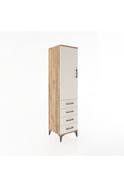 Hyperion Dolap 2 Raflı 4 Çekmeceli Tek Kapaklı 44x44x182 - S55M005V7B