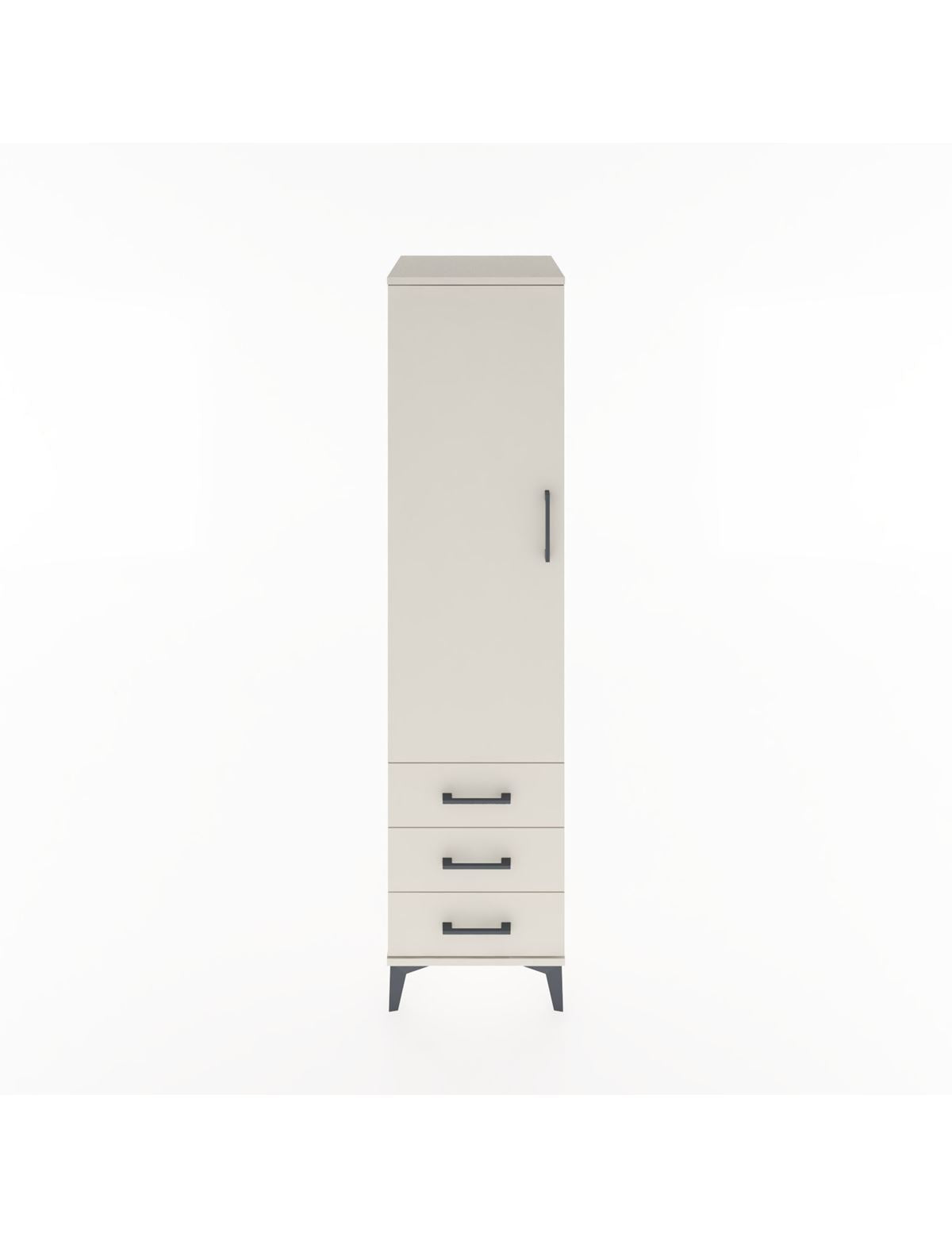 Hyperion Dolap 2 Raflı 3 Çekmeceli Tek Kapaklı 44x44x182 - S55M006V1B