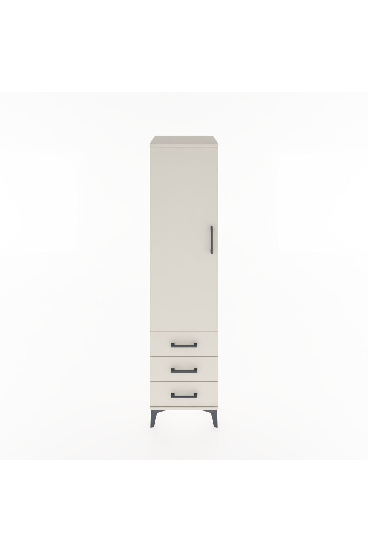 Hyperion Dolap 2 Raflı 3 Çekmeceli Tek Kapaklı 44x44x182 - S55M006V1B