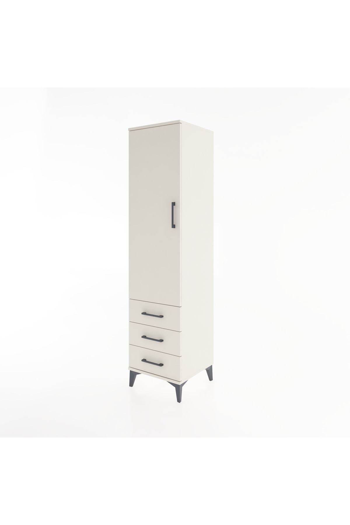 Hyperion Dolap 2 Raflı 3 Çekmeceli Tek Kapaklı 44x44x182 - S55M006V1B