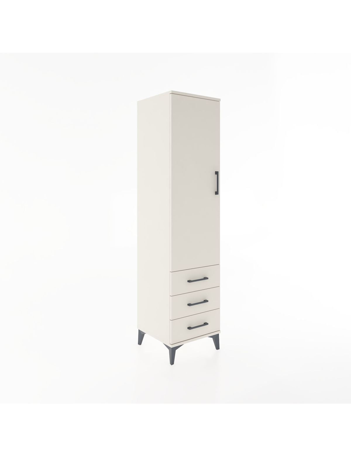 Hyperion Dolap 2 Raflı 3 Çekmeceli Tek Kapaklı 44x44x182 - S55M006V1B