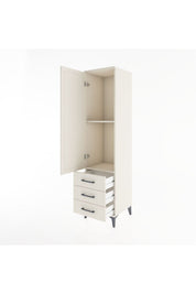 Hyperion Dolap 2 Raflı 3 Çekmeceli Tek Kapaklı 44x44x182 - S55M006V1B