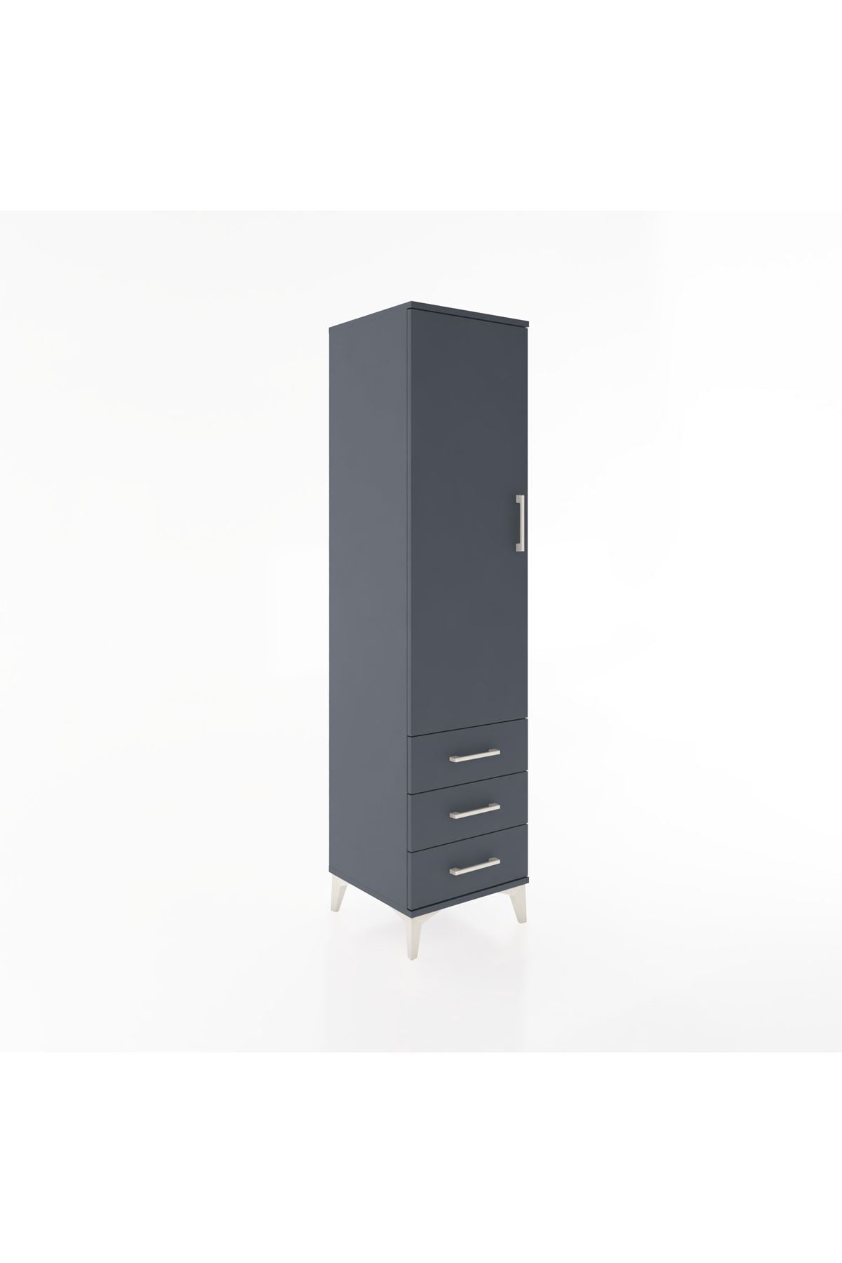 Hyperion Dolap 2 Raflı 3 Çekmeceli Tek Kapaklı 44x44x182 - S55M006V5B