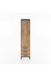 Hyperion Dolap 2 Raflı 3 Çekmeceli Tek Kapaklı 44x44x182 - S55M006V6B