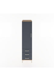 Hyperion Dolap 2 Raflı 3 Çekmeceli Tek Kapaklı 44x44x182 - S55M006V8B