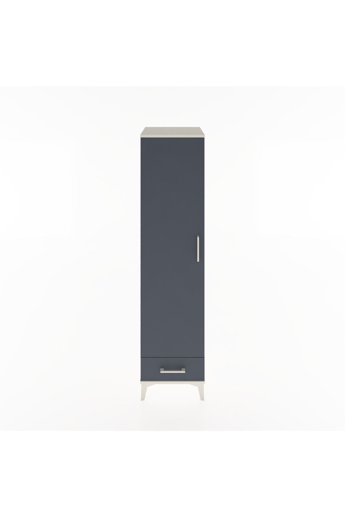 Hyperion Dolap 4 Raflı Tek Çekmeceli Tek Kapaklı 44x44x182 - S55M008V2B