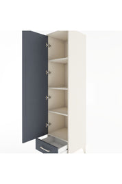 Hyperion Dolap 4 Raflı Tek Çekmeceli Tek Kapaklı 44x44x182 - S55M008V2B
