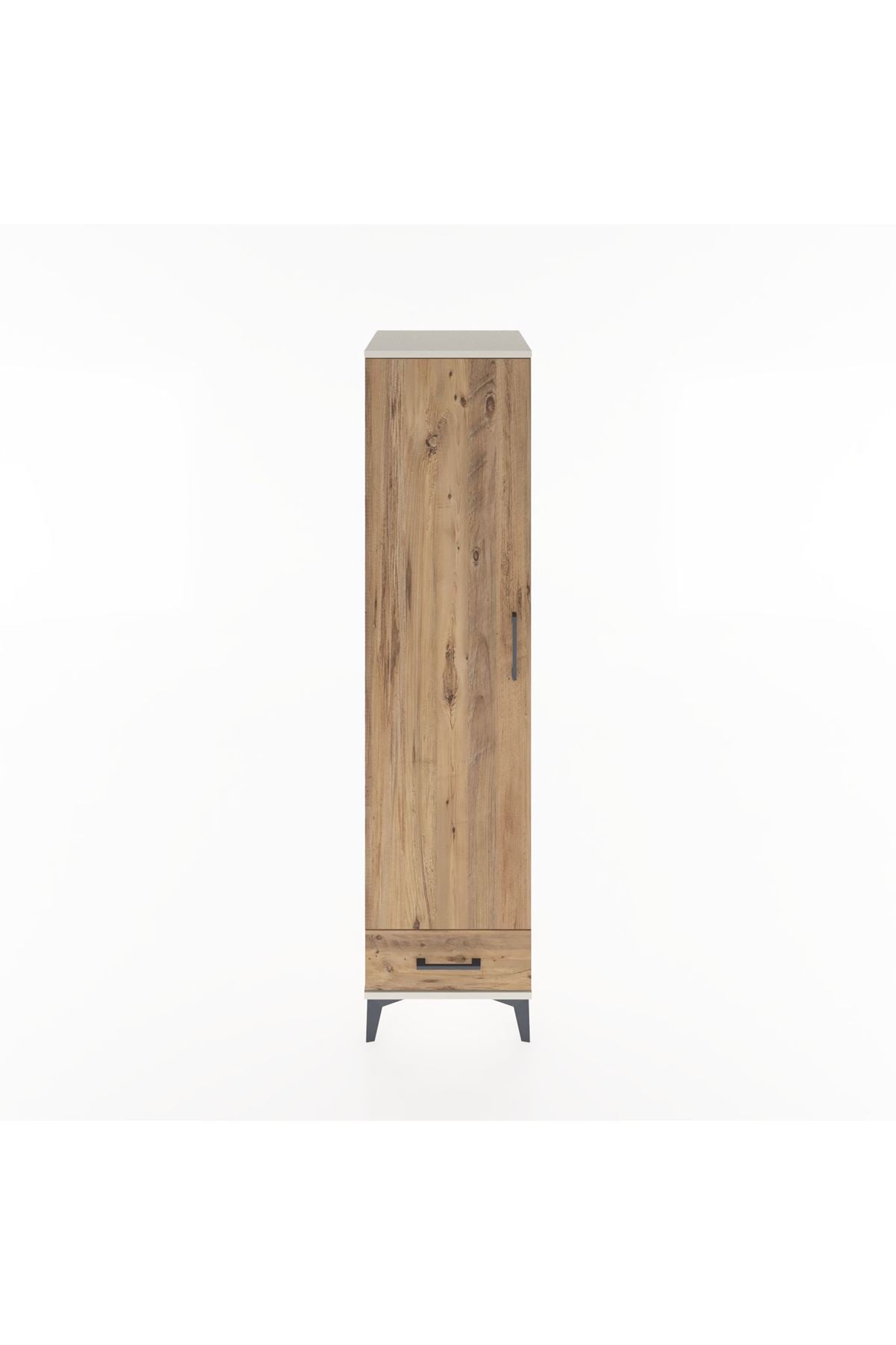 Hyperion Dolap 4 Raflı Tek Çekmeceli Tek Kapaklı 44x44x182 - S55M008V3B