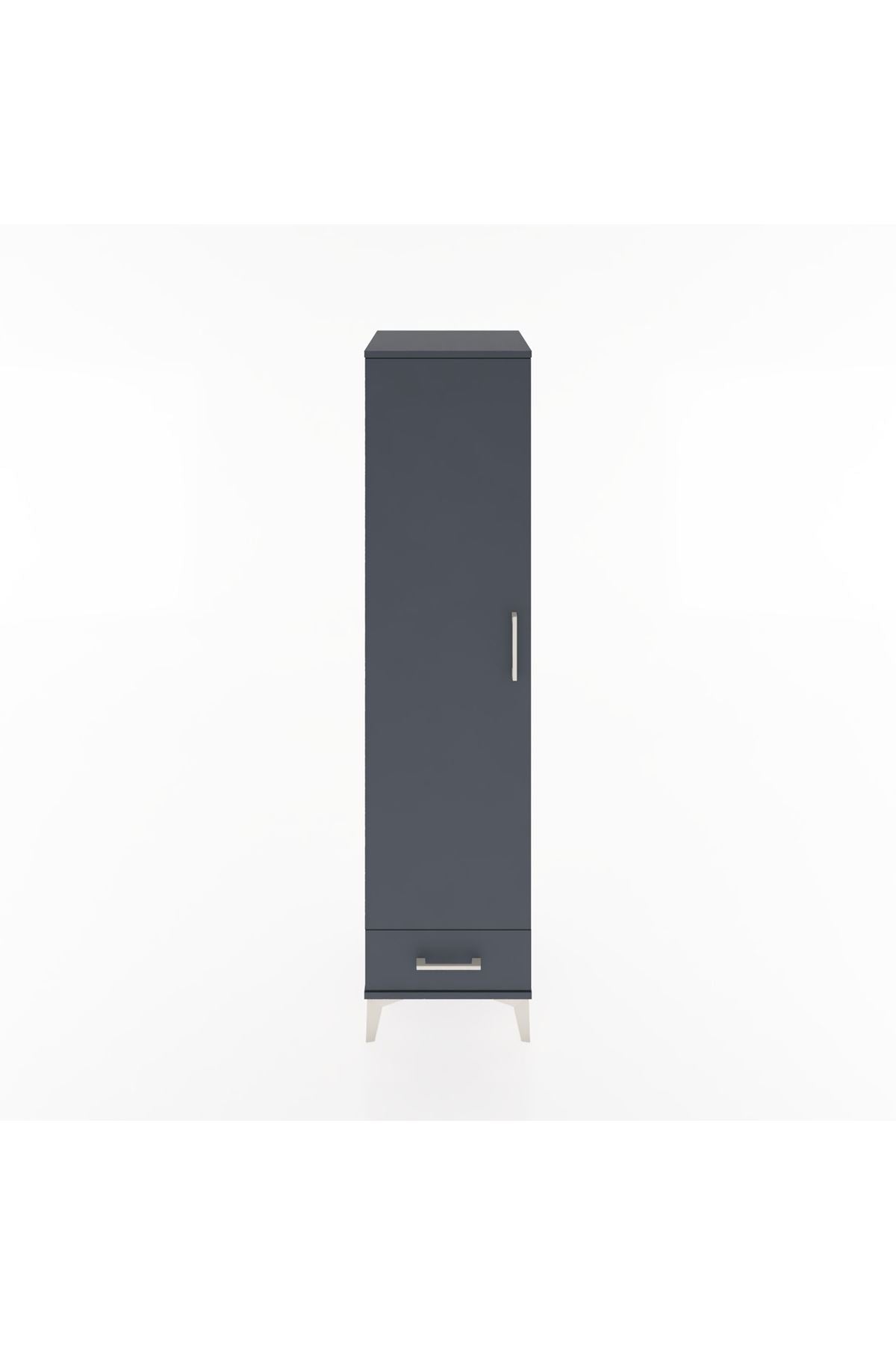 Hyperion Dolap 4 Raflı Tek Çekmeceli Tek Kapaklı 44x44x182 - S55M008V5B
