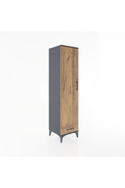 Hyperion Dolap 4 Raflı Tek Çekmeceli Tek Kapaklı 44x44x182 - S55M008V6B