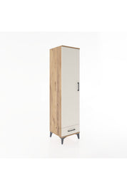 Hyperion Dolap 4 Raflı Tek Çekmeceli Tek Kapaklı 44x44x182 - S55M008V7B