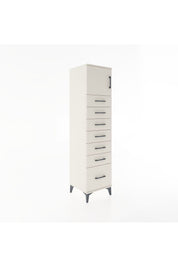 Hyperion Dolap Tek Raflı 7 Çekmeceli Tek Kapaklı 44x44x182 - S55M010V1B